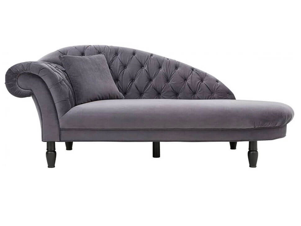 CUPIDO RECL BRW Grey 2 Seater Left Straight BLACK RED WHITE Upholstered Sofa-Salvador 17 Grey