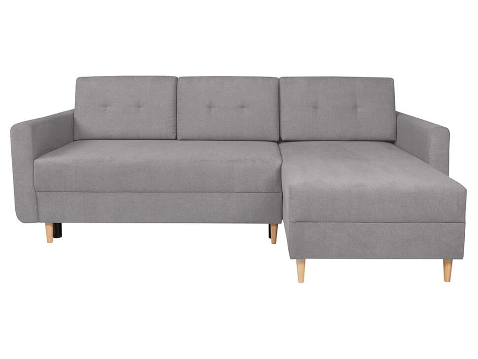 FELIZ LUX 3DL.URC BRW Grey Soro Corner Fold Out with Storage BLACK RED WHITE Upholstered Sofa Bed-Soro 90 Grey