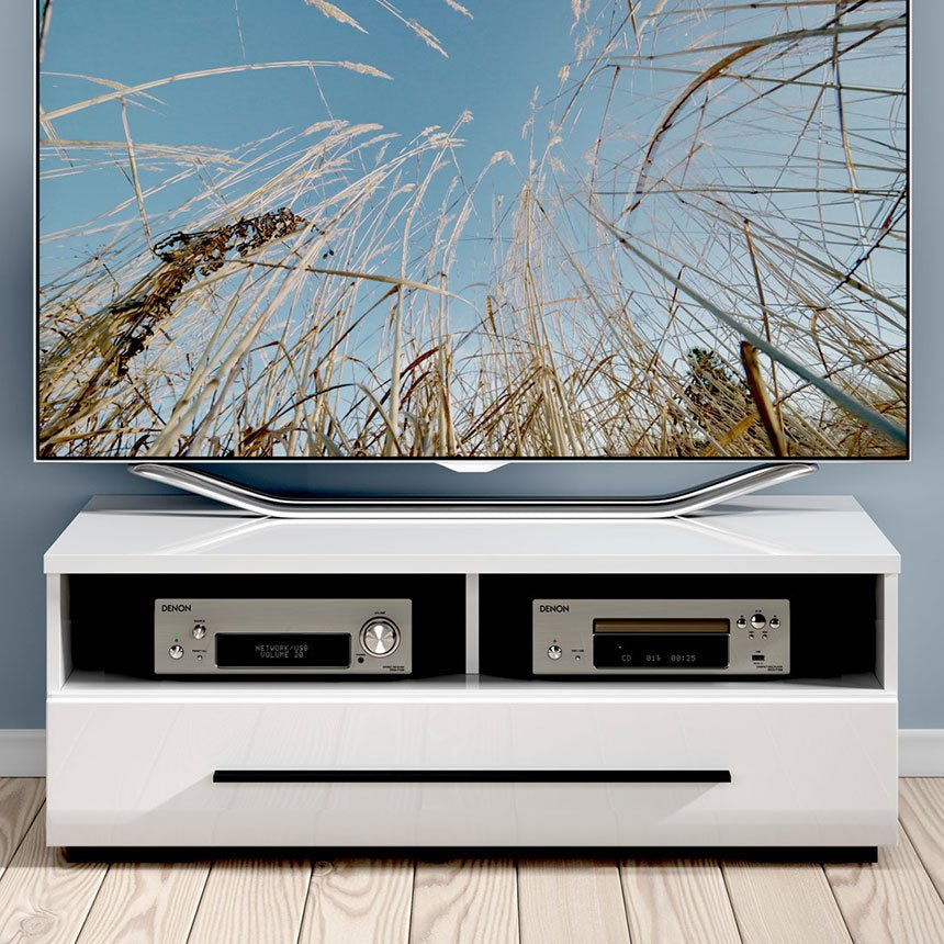 FEVER BRW RTV1S/3/10 1 Drawer BLACK RED WHITE TV Cabinet-Sonoma Oak