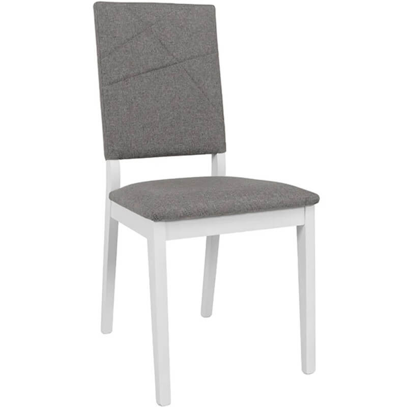 FORN BRW TX098-GREY Dining Upholstered BLACK RED WHITE Chair-White / Grey