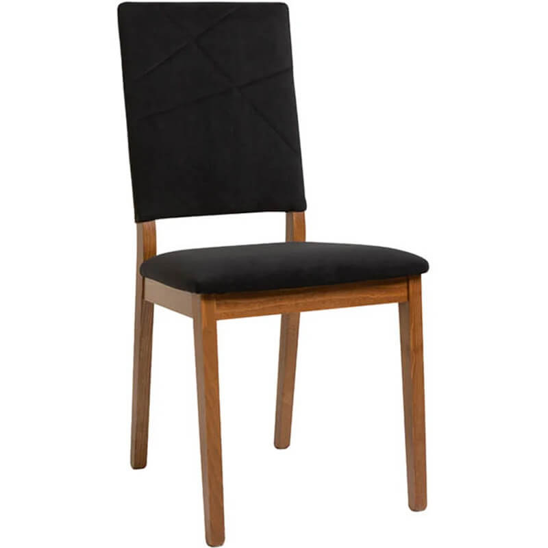 FORN BRW TX100-BLACK Dining Upholstered BLACK RED WHITE Chair-Stirling Oak / Black