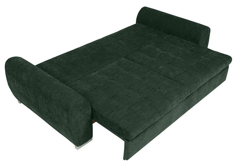 GASPAR IV MEGA LUX 3DL BRW Green 3 Seater Fold Out Straight BLACK RED WHITE Upholstered Sofa Bed-Kronos 14 Green / City 05 Beige / City 36 Green