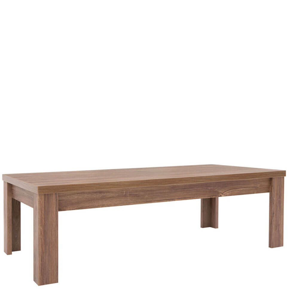 GENT BRW LAW/4/13 Rectangular BLACK RED WHITE Coffee Table-Stirling Oak