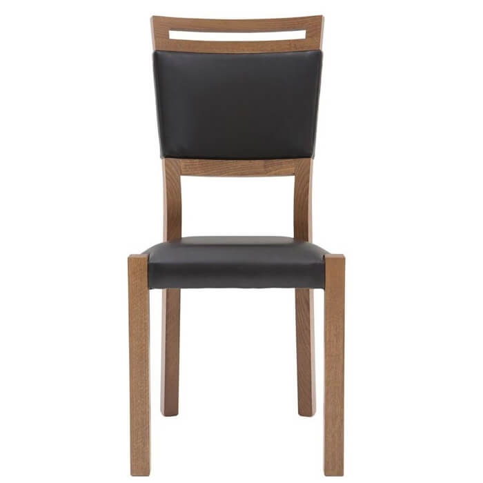 GENT BRW TX100-BLACK Upholstered BLACK RED WHITE Chair-Stirling Oak