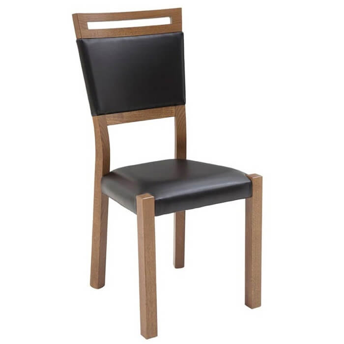 GENT BRW TX100-BLACK Upholstered BLACK RED WHITE Chair-Stirling Oak