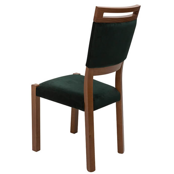 GENT BRW TX100-GREEN Upholstered BLACK RED WHITE Chair-Stirling Oak