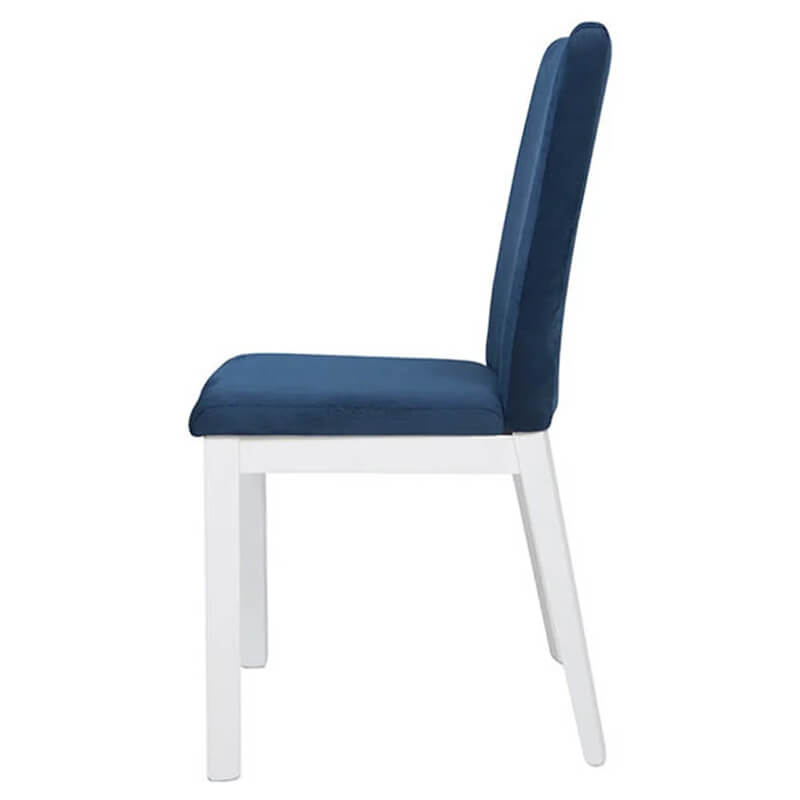 HOLTEN BRW TX098-BLUE Dining Upholstered BLACK RED WHITE Chair-White / Blue