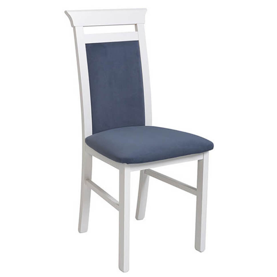 IDENTO BRW TX098-BLUE Dining Upholstered BLACK RED WHITE Chair-Blue / White
