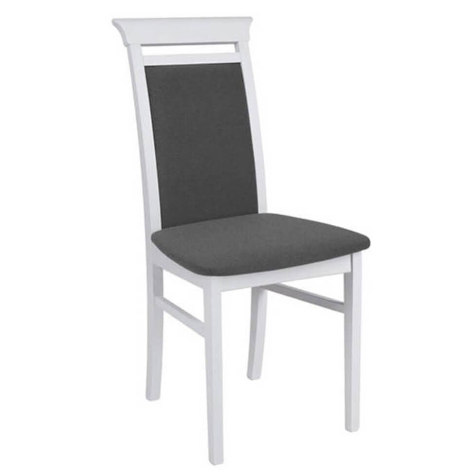 IDENTO BRW TX098-GREY Dining Upholstered BLACK RED WHITE Chair-Grey / White