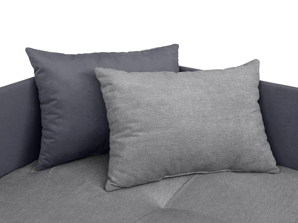 KELO LBKMU BRW Grey with Storage BLACK RED WHITE Upholstered Couch-Matrix 16 Grey / Jasmine 96 Grey