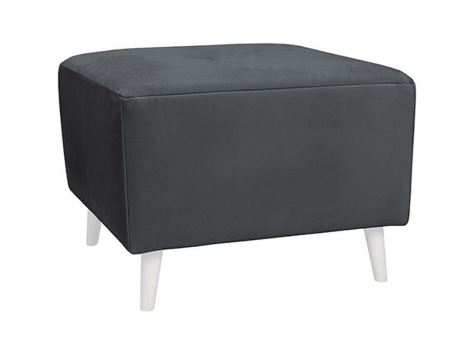 MATEUS H 60X60 BRW Grey Square BLACK RED WHITE Upholstered Footstool-Paros 6 Grey