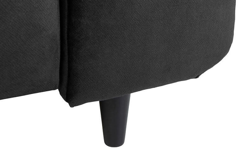 MATRAS RECBK.2F BRW Black Corner Fold Out Left BLACK RED WHITE Upholstered Sofa Bed-Terra_EC 99 Black