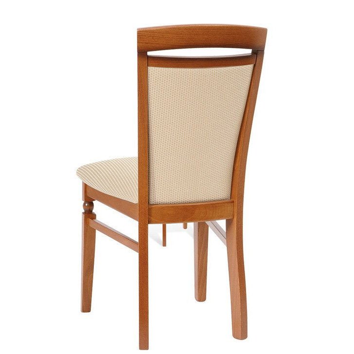 NATALIA BRW TX037 Dining Upholstered BLACK RED WHITE Chair-Primavera Cherry