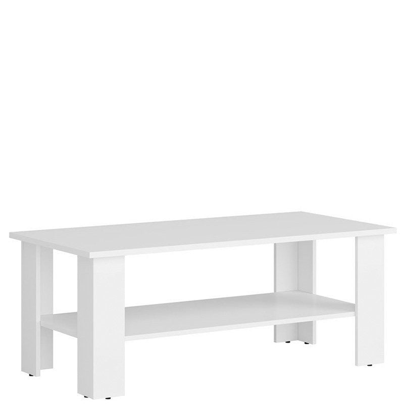 NEPO PLUS BRW LAW/115 Rectangular BLACK RED WHITE Coffee Table-White