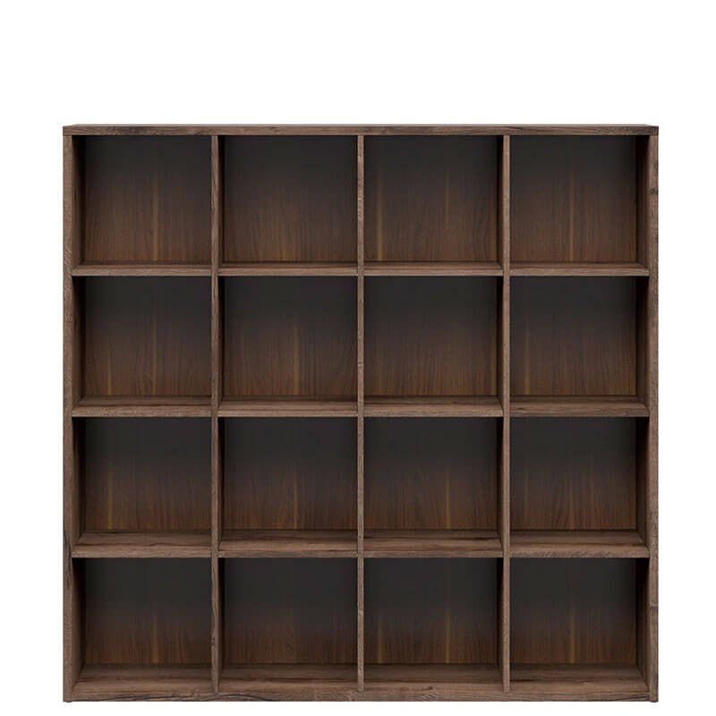 NEPO PLUS BRW REG/15/16 BLACK RED WHITE Bookcase-Monastery Oak