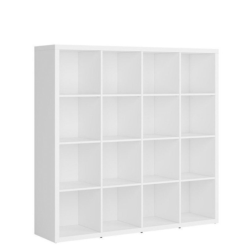 NEPO PLUS BRW REG/15/16 BLACK RED WHITE Bookcase-White