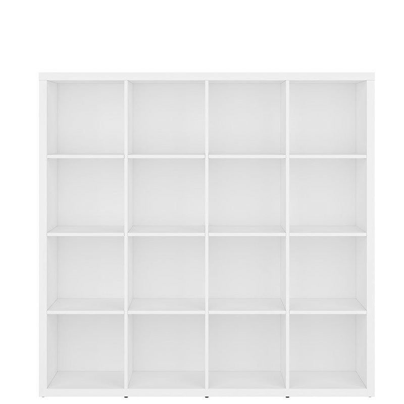 NEPO PLUS BRW REG/15/16 BLACK RED WHITE Bookcase-White