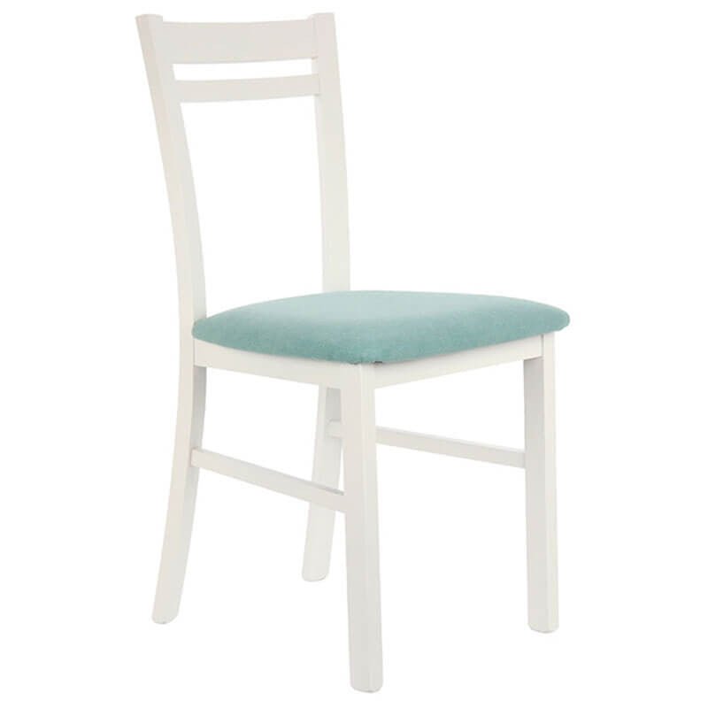 NEPO PLUS BRW TX098-MINT Dining Upholstered BLACK RED WHITE Chair-White / Mint