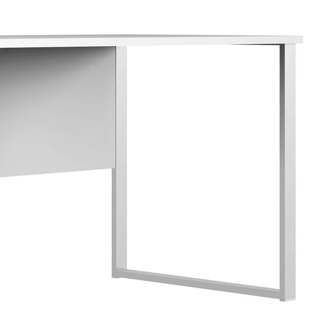 OFFICE LUX BRW BIU/160/73 Metal Frame Based BLACK RED WHITE Desk-Light Grey