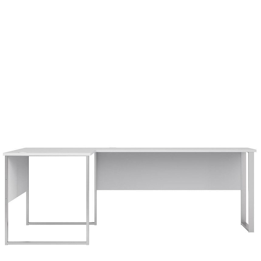 OFFICE LUX BRW BIU/223/170 Corner Metal Frame Based BLACK RED WHITE Desk-Light Grey