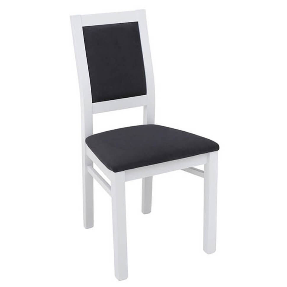 PORTO BRW TX057 Dining Upholstered BLACK RED WHITE Chair-White