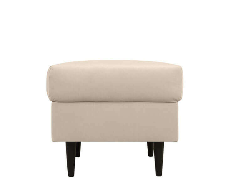 RIMI BRW Beige Square BLACK RED WHITE Upholstered Footstool-Tierra 02