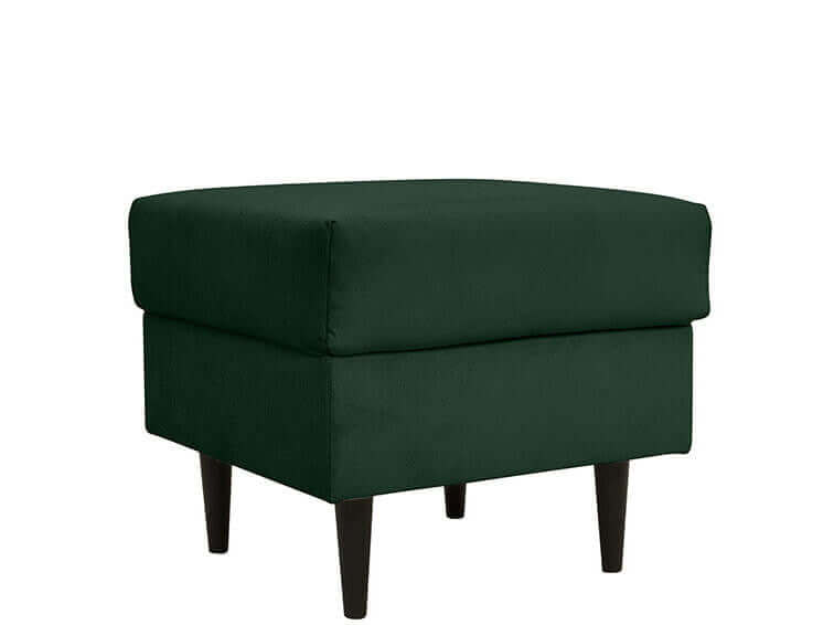 RIMI BRW Green Square BLACK RED WHITE Upholstered Footstool-Tierra 15