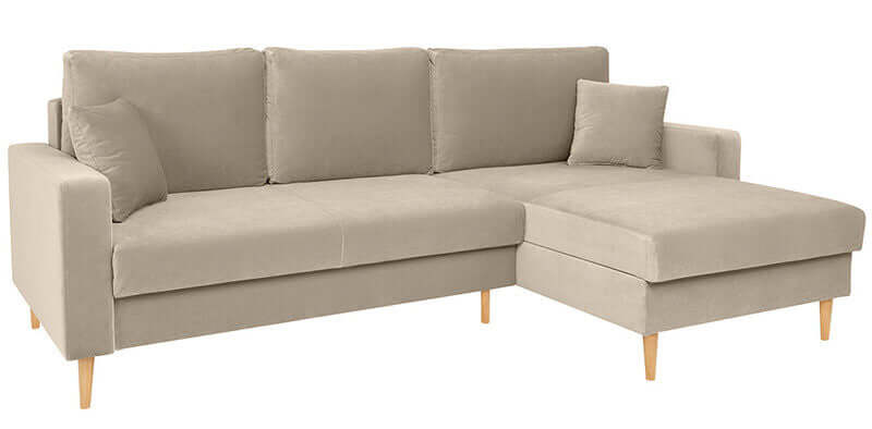 RIMI LUX 3DL.URCBK BRW Beige Corner Fold Out Storage BLACK RED WHITE Upholstered Sofa Bed-Tierra 02