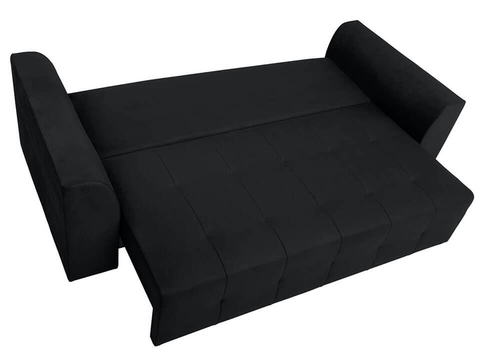 ROYAL IV MEGA LUX 3DL BRW Black 3 Seater Fold Out Storage BLACK RED WHITE Upholstered Sofa Bed-Bella 428 Yellow/ Print Patio 01 White Black/ Solar 99 Black