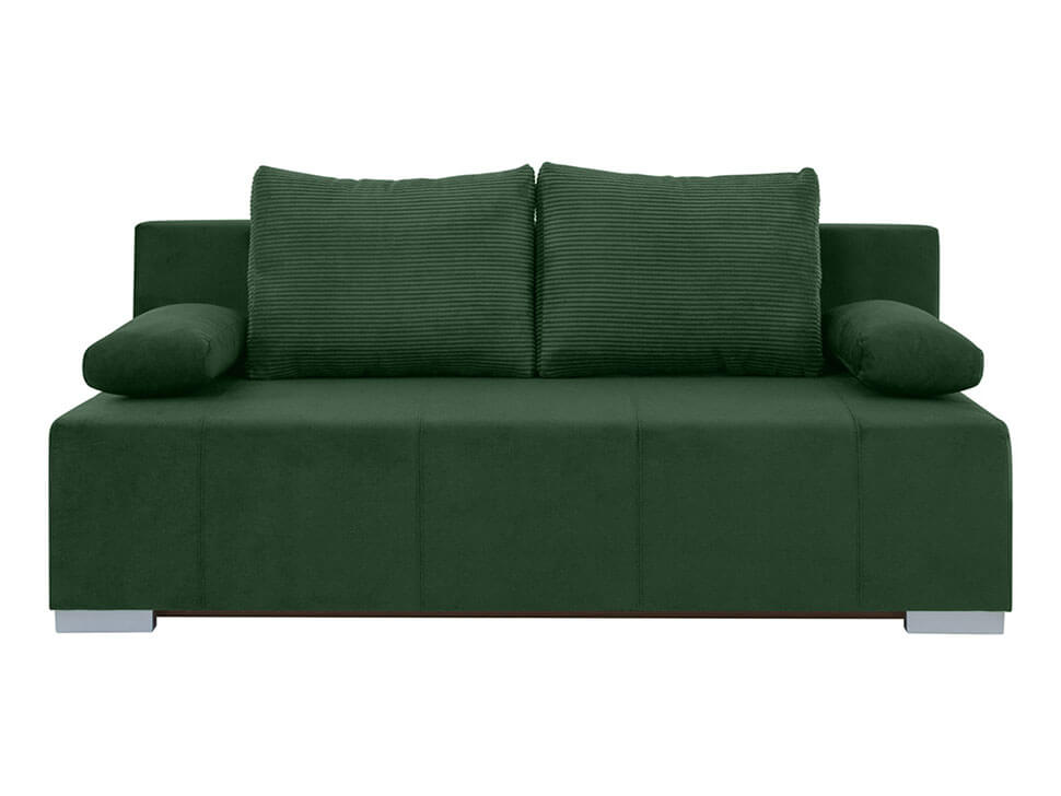 STREET LUX 3DL BRW Green 3 Seater Fold Out Storage BLACK RED WHITE Upholstered Sofa Bed-Poso 14 Green / Kronos 14 Green