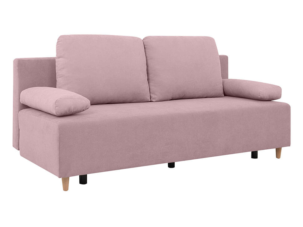 SUN LUX 3DL BRW Pink 3 Seater Fold Out Straight BLACK RED WHITE Upholstered Sofa Bed-Enjoy 19 Flamingo