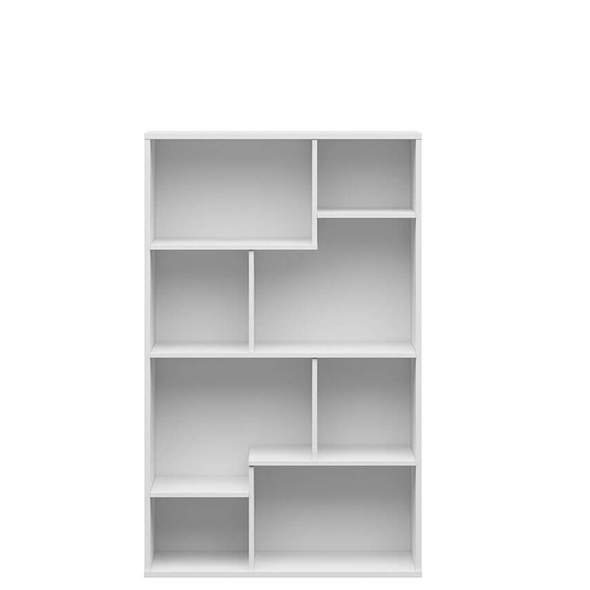 TETRIX BRW REG/140/90 Low BLACK RED WHITE Bookcase-Wotan Oak